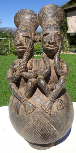 Jarre mangbetu terre cuite - jarre,